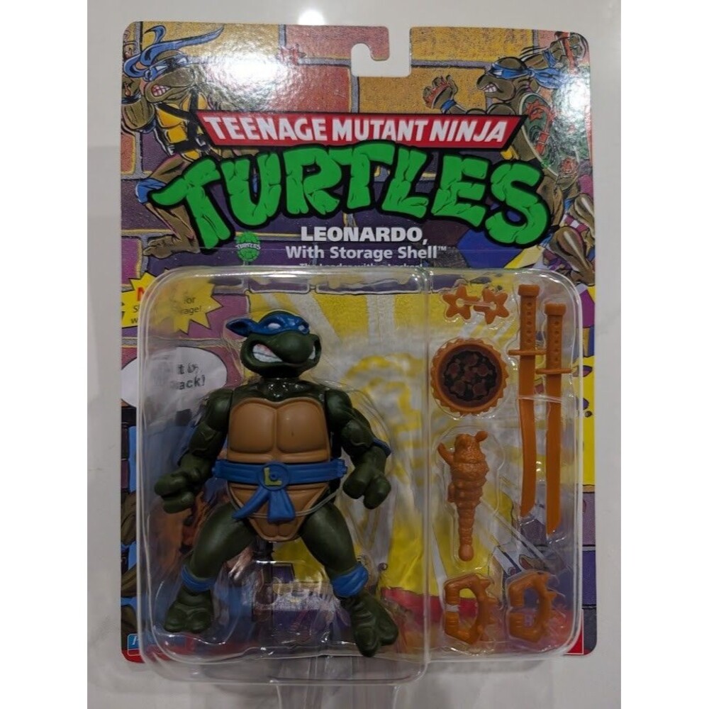 Leonardo with Storage Shell Teenage Mutant Ninja Turtles 2022 Playmates TMNT MOC